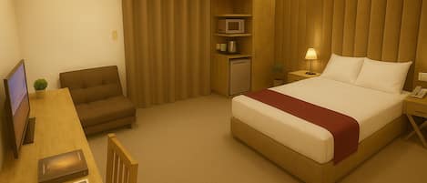 1 bedroom, Egyptian cotton sheets, premium bedding, down comforters