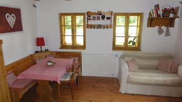 Apartment, Kitchenette, Garden View (Vejminek) | Living area | Flat-screen TV