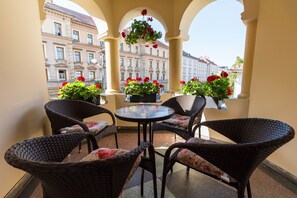 Appartement Deluxe, 2 chambres, salle de bains privée | Terrasse/Patio