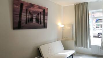 Een flatscreentelevisie