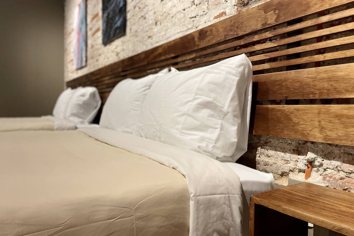 studio suite, 2 queen beds | 1 bedroom, down duvets, individually decorated, desk