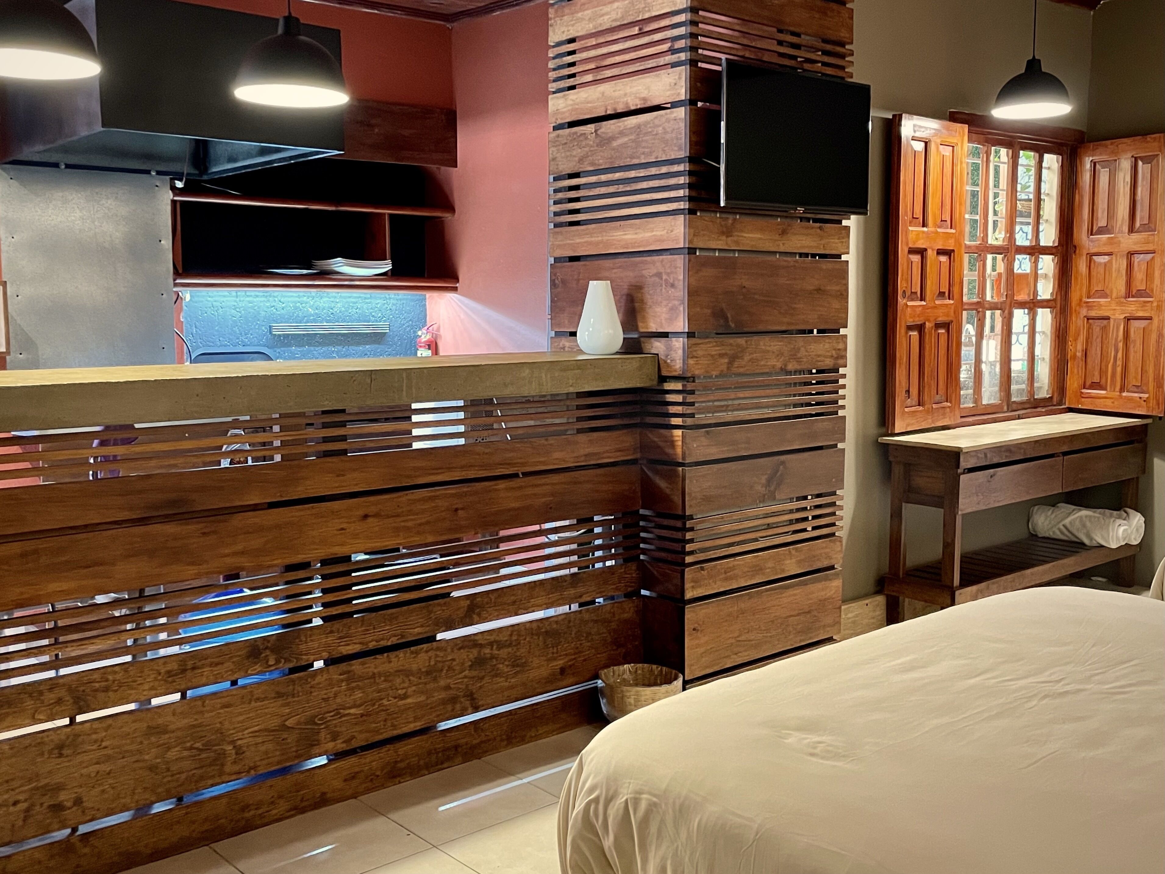 studio suite, 2 queen beds | 1 bedroom, down duvets, individually decorated, desk