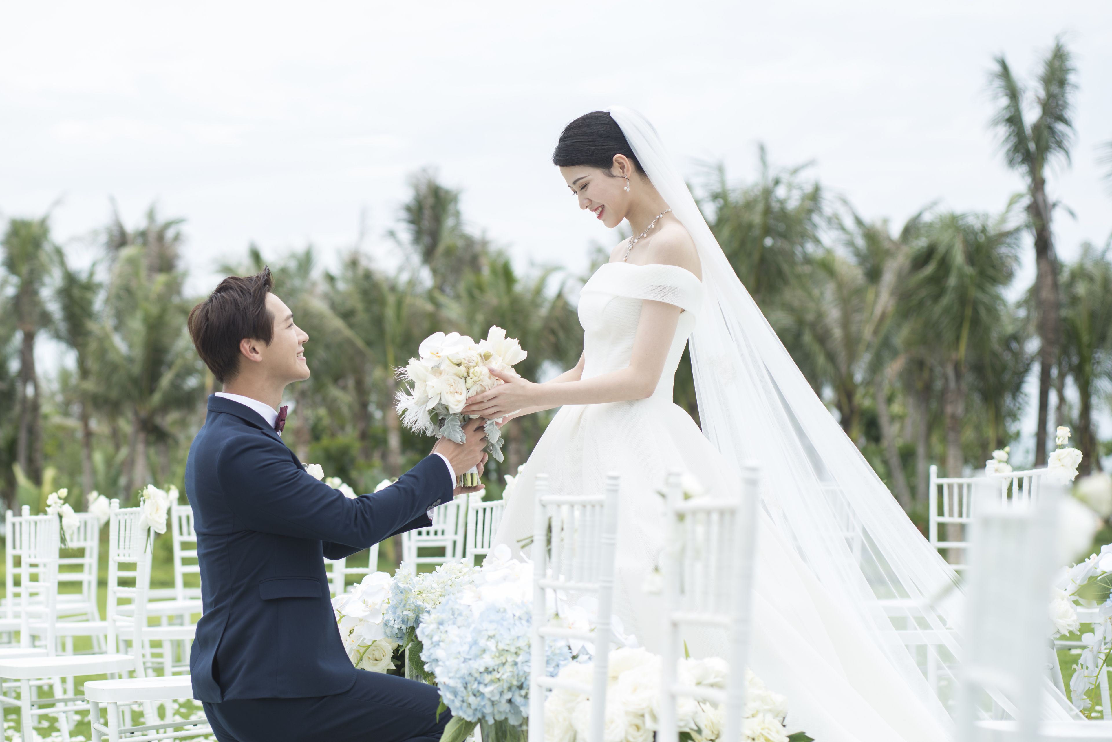 outdoor wedding area