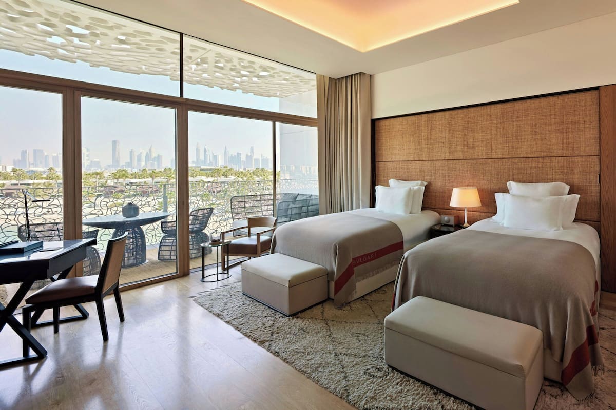 Deluxe Room, 2 Queen Beds, Balcony, Beach View | Egyptian cotton sheets, premium bedding, down duvets, pillow-top beds