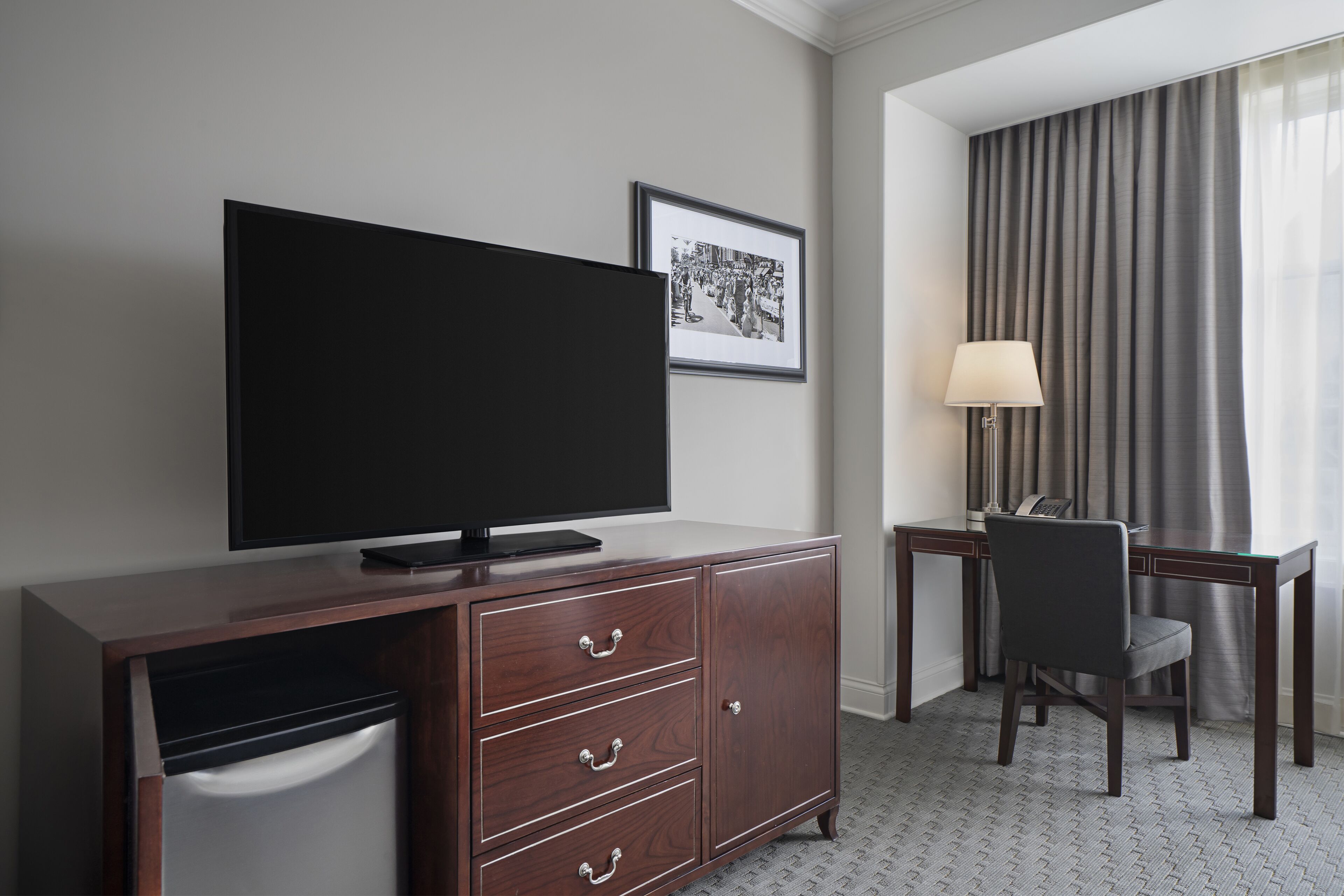 premium bedding, in-room safe, desk, blackout curtains