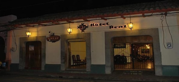 Front of property – evening/night