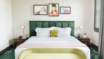 Premium bedding, free WiFi, bed sheets