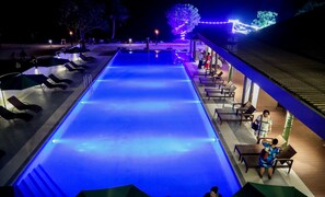 Outdoor pool, open 7 AM to 9 PM, pool umbrellas - Landers Bay Resort & Spa Fiji - Adults Only (Lautoka)