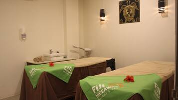 Body treatments, body wraps, body scrubs, facials