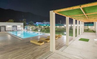 Outdoor pool, open 8:00 AM to 8:00 PM, sun loungers
