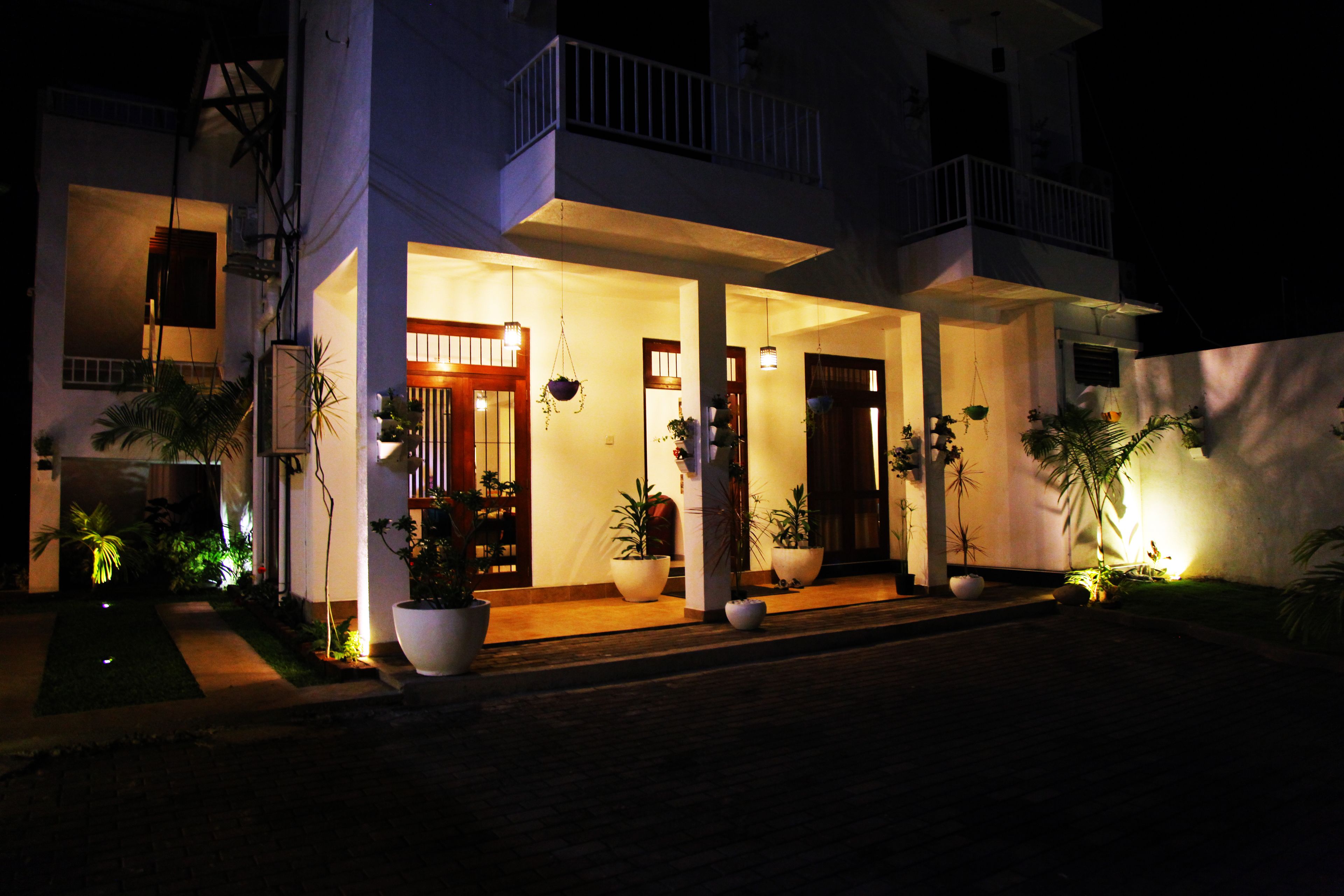 Front of property - evening/night