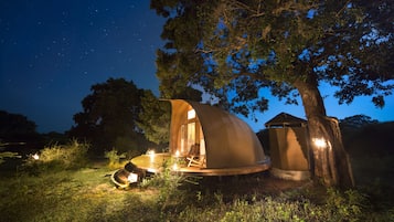 Luxury Tent, 1 King Bed, Park View | 1 bedroom, bed sheets