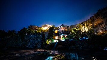 Front of property – evening/night