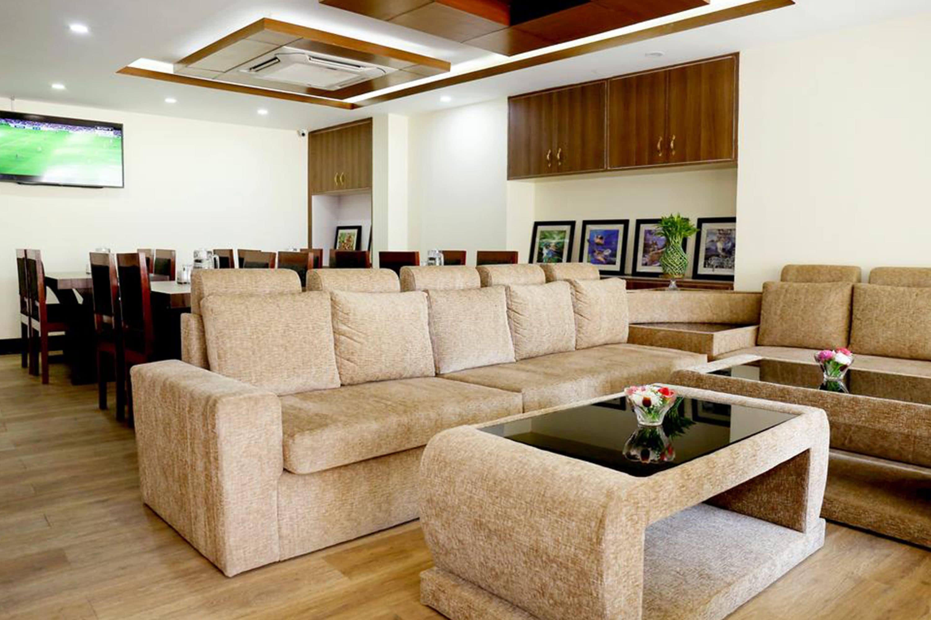 Sala de estar en el lobby