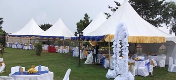 Área externa para banquete