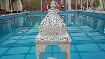 Indoor pool, seasonal outdoor pool