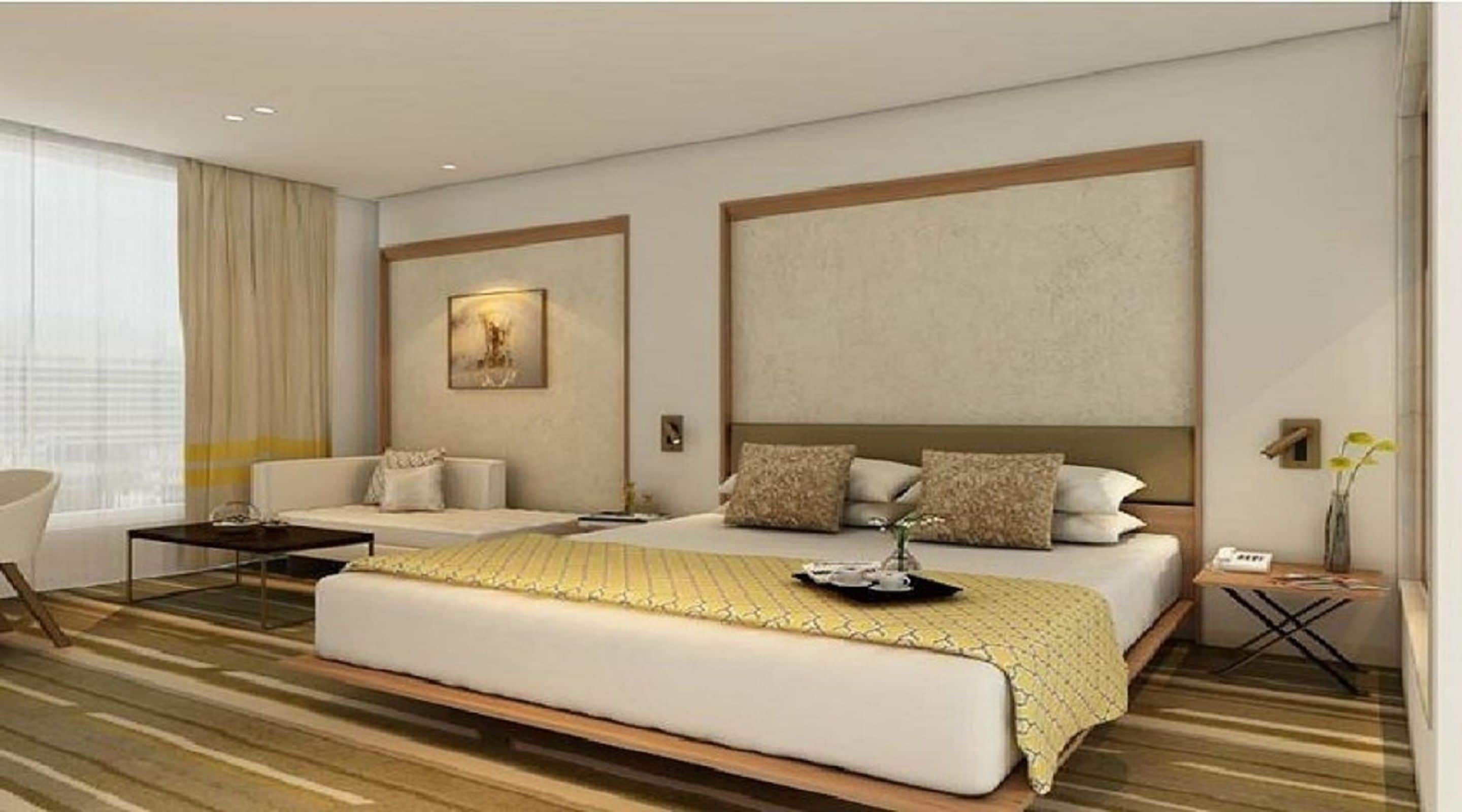 1 bedroom, egyptian cotton sheets, premium bedding, memory-foam beds