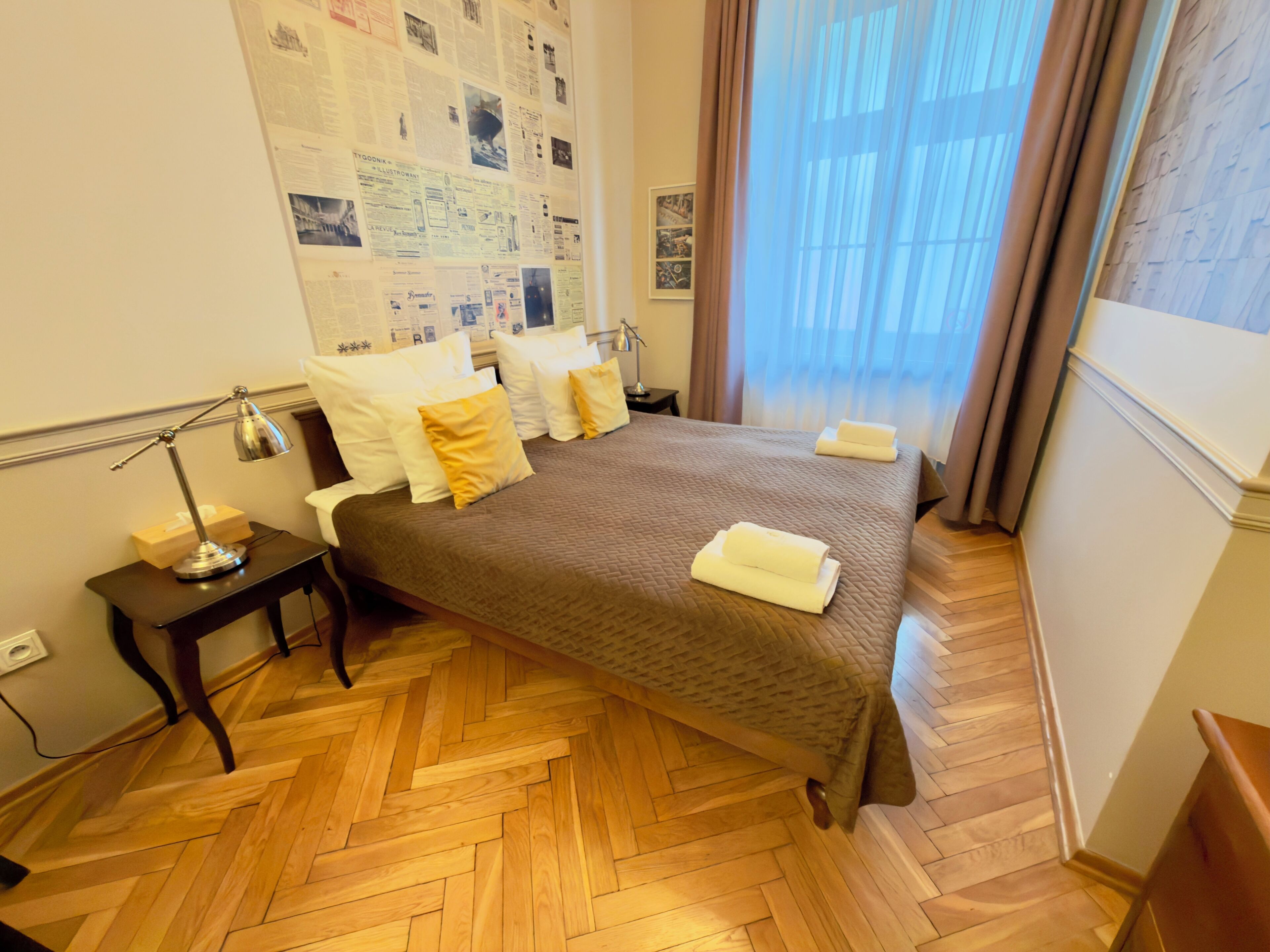 Klassieke studio suite, 1 kingsize bed, kitchenette, uitzicht op stad (B) | Luxe beddengoed, een kluis op de kamer, individueel gedecoreerd