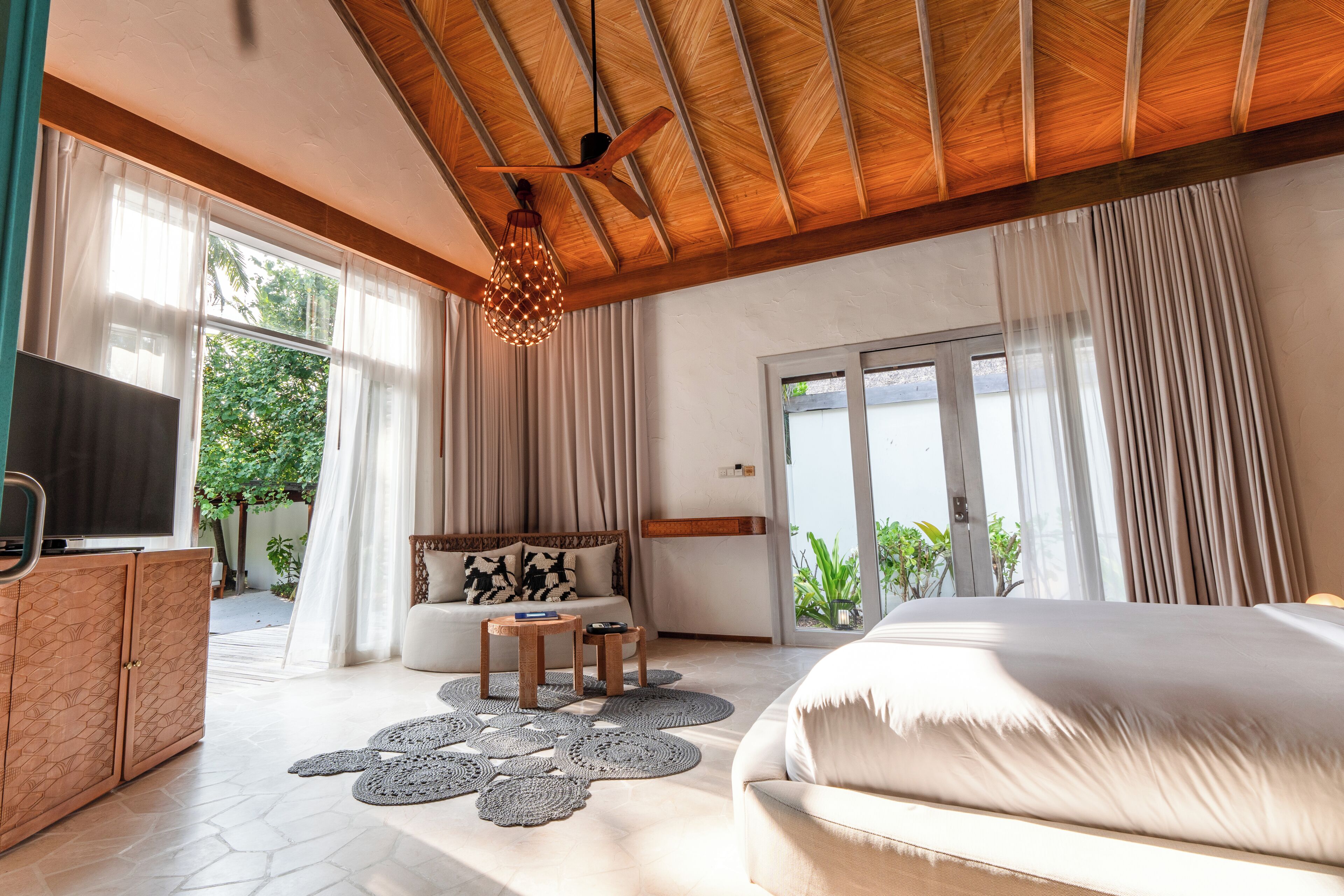 sunset beach villa with private pool | 1 bedroom, premium bedding, minibar, in-room safe