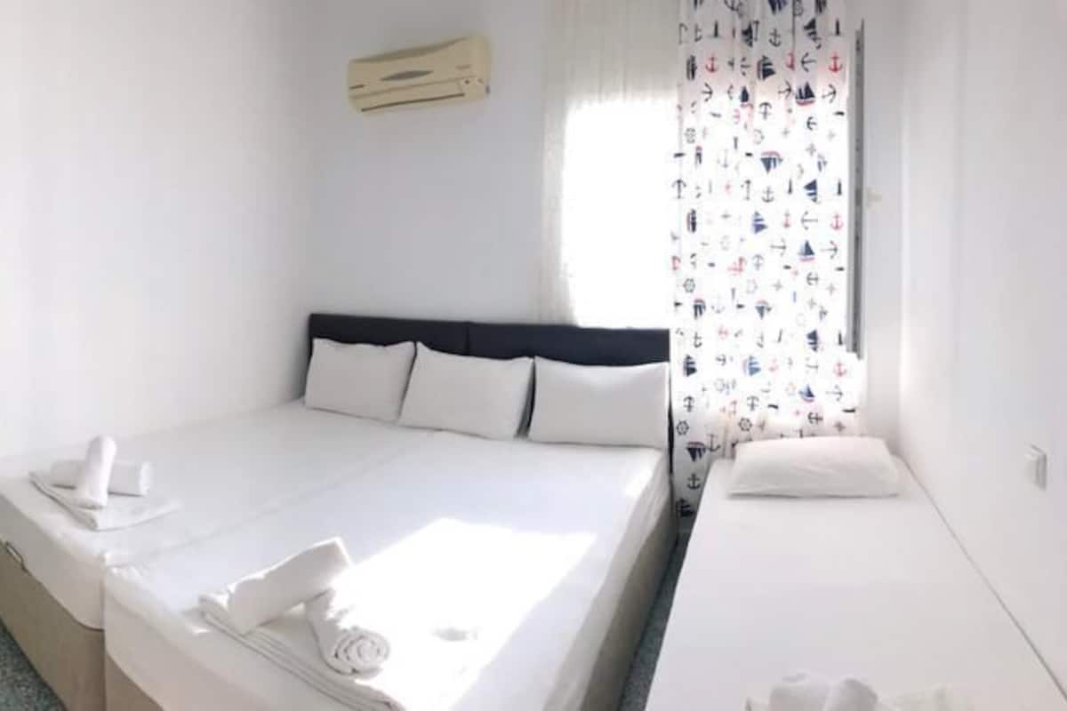 Habitación estándar con 2 camas individuales, 2 camas individuales, vista al jardín | Minibar, escritorio, tabla de planchar con plancha y camas extra