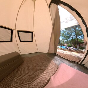 Economy Tent | Bed sheets - Azmakbasi Camping (Mugla)