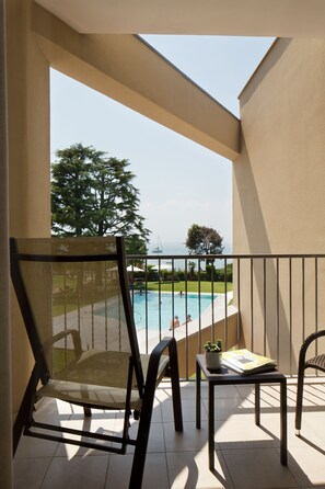 Junior suite | Uitzicht vanaf balkon