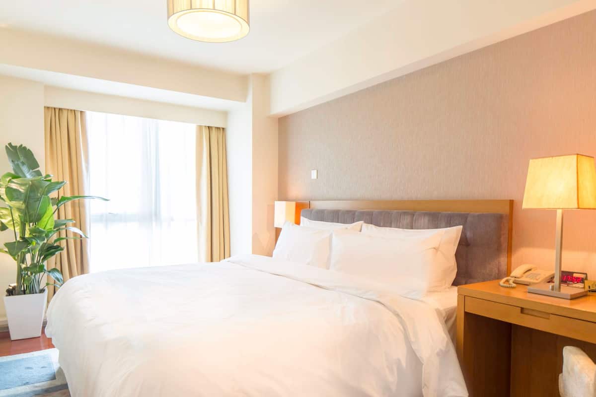 Premium bedding, in-room safe, desk, blackout curtains