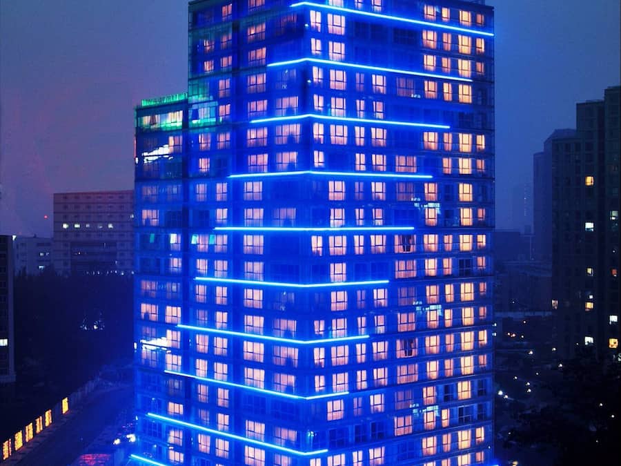 Front of property - evening/night