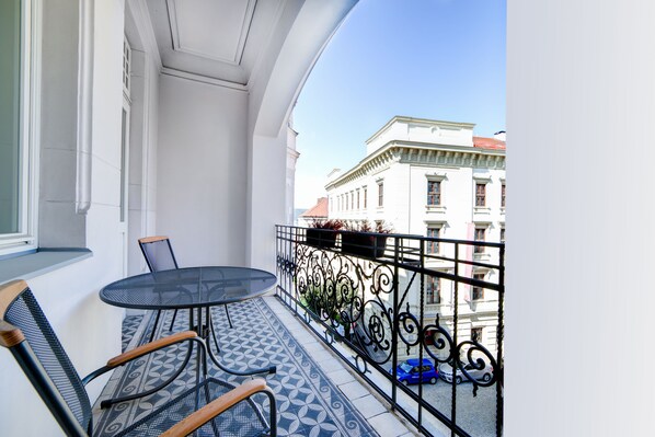 Business-Apartment, 1 Schlafzimmer, Stadtblick (Star) | Balkon