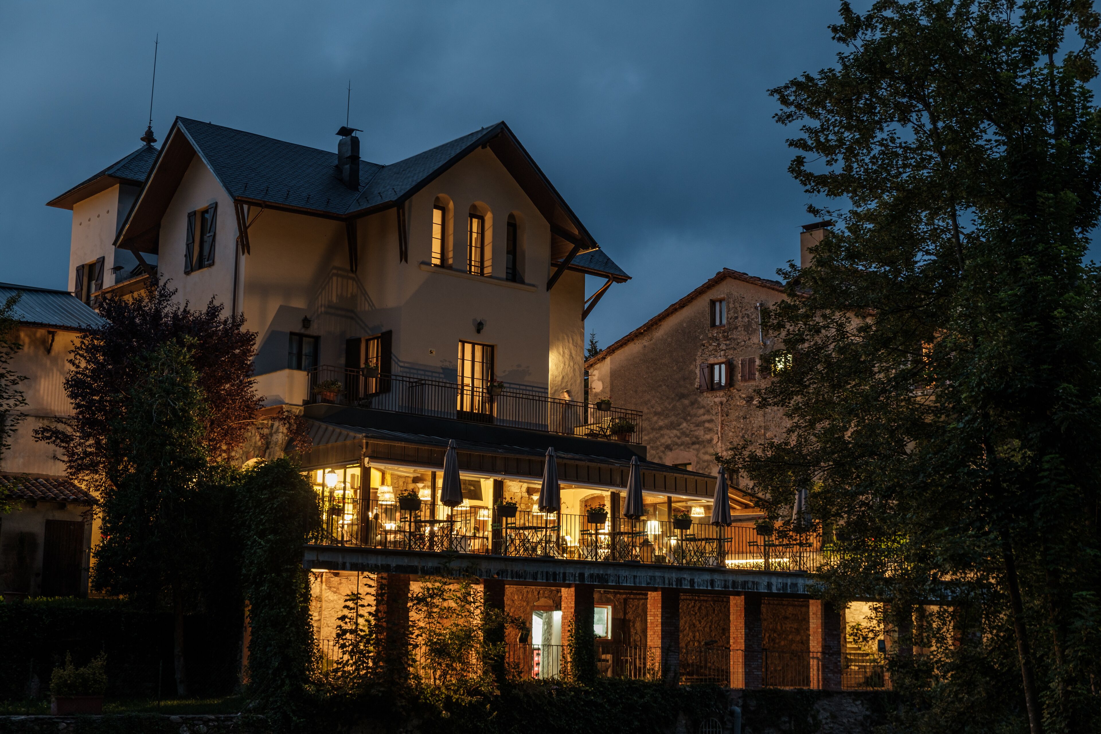 front of property – evening/night