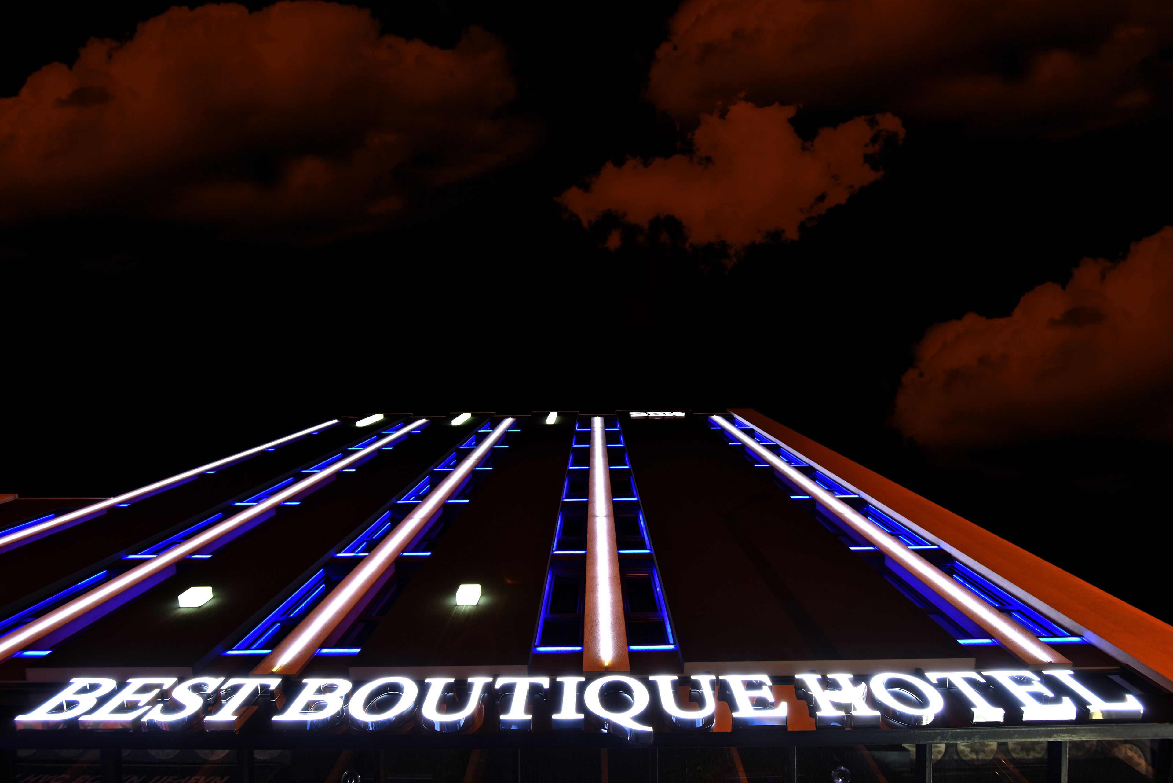 front of property – evening/night