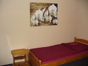 Blackout curtains, iron/ironing board, free WiFi, bed sheets