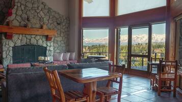 32-inch flat-screen TV with cable channels, TV