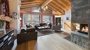 Apartment, 3 Bedrooms (Hörnli) | Living area | Flat-screen TV - Chalet Shalimar (Zermatt)