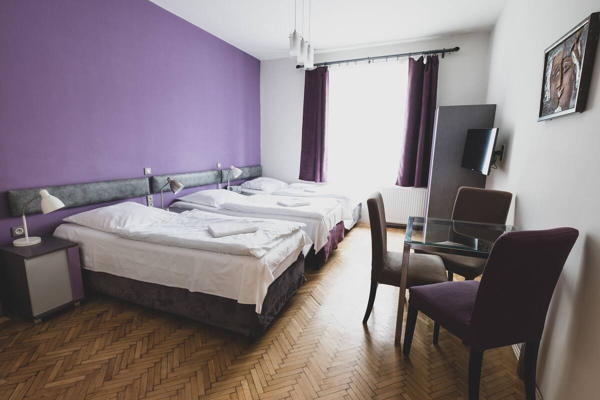 Economy Triple Room, 1 Bedroom (9A) | Desk, soundproofing, iron/ironing board, free WiFi