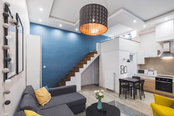 Design Apartment, Non Smoking | Living area