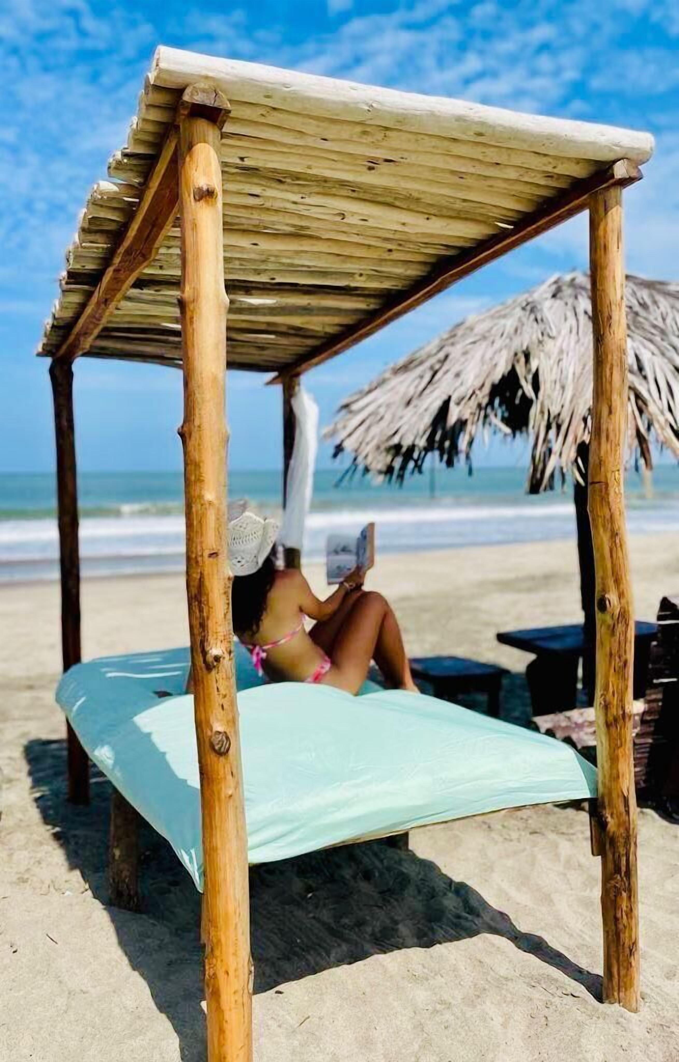 En la playa 