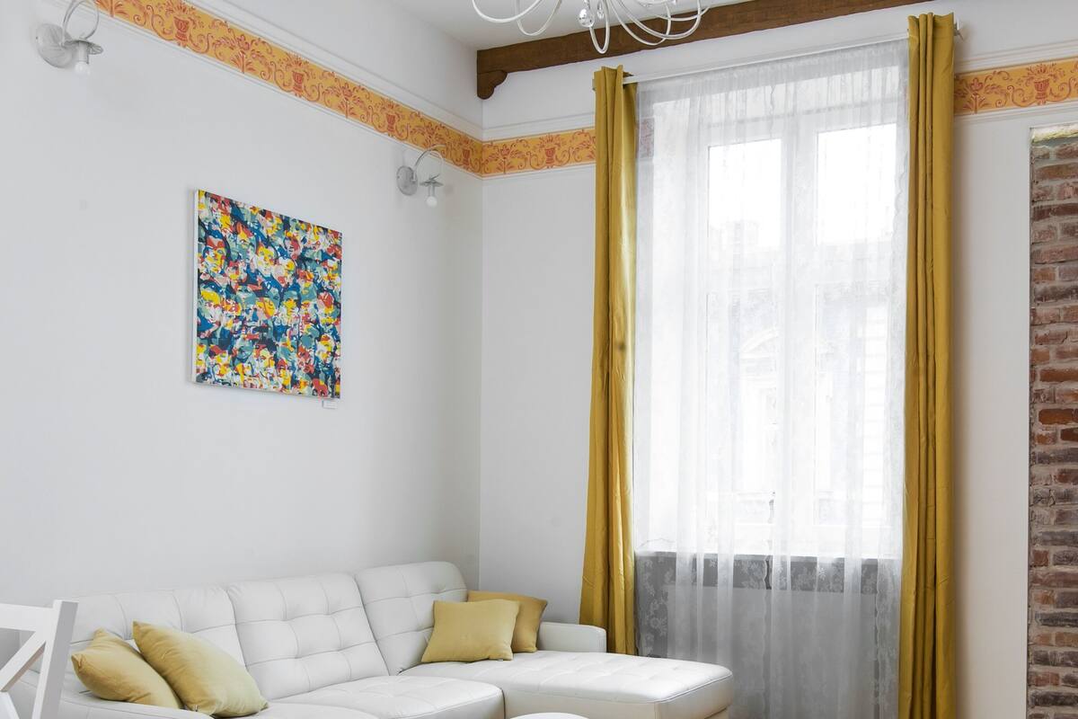 Appartement, 1 slaapkamer | Luxe beddengoed, een kluis op de kamer, een bureau