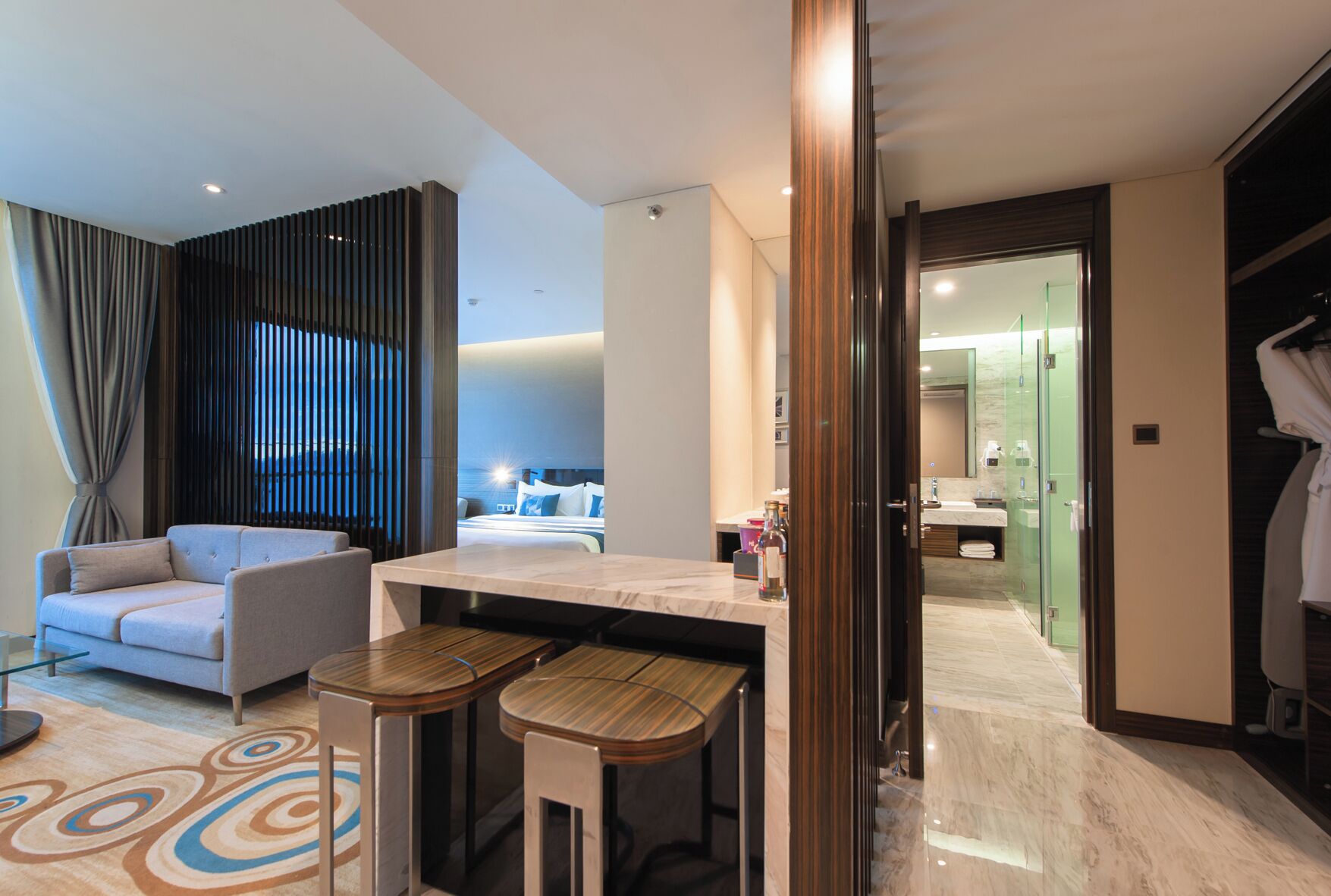 Literie de qualité supérieure, minibar, coffres-forts dans les chambres