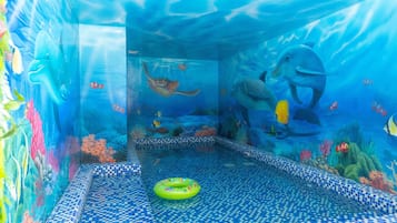 2 indoor pools, open 6:00 AM to 10:00 PM, pool loungers