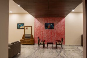 Sitteområde i lobbyen