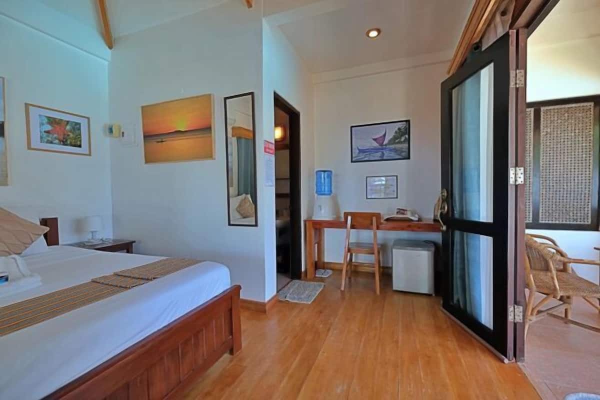 1 slaapkamer, luxe beddengoed, een kluis op de kamer