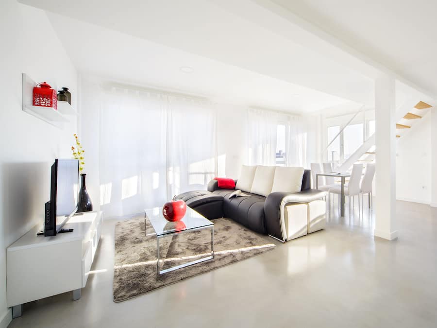 LĂ€genhet - 2 sovrum (2-B) | Vardagsrum | Platt-tv