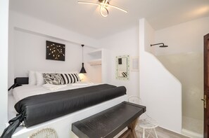 Junior Double Room, Ground Floor (No Terrace) | Frette Italian sheets, premium bedding, down comforters, pillowtop beds - Naxos Center Houses (Naxos)