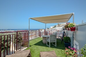 Luxury Apartment, Multiple Beds, Sea View | Terrace/patio - Naxos Center Houses (Naxos)