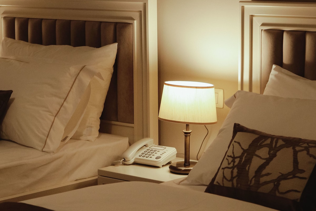 Standard Twin Room, 2 Twin Beds, City View | Egyptian cotton sheets, premium bedding, pillowtop beds, minibar