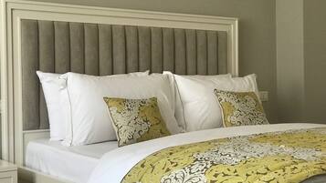 Egyptiske bomuldslagner, premium-sengetøj, senge med topmadrasser