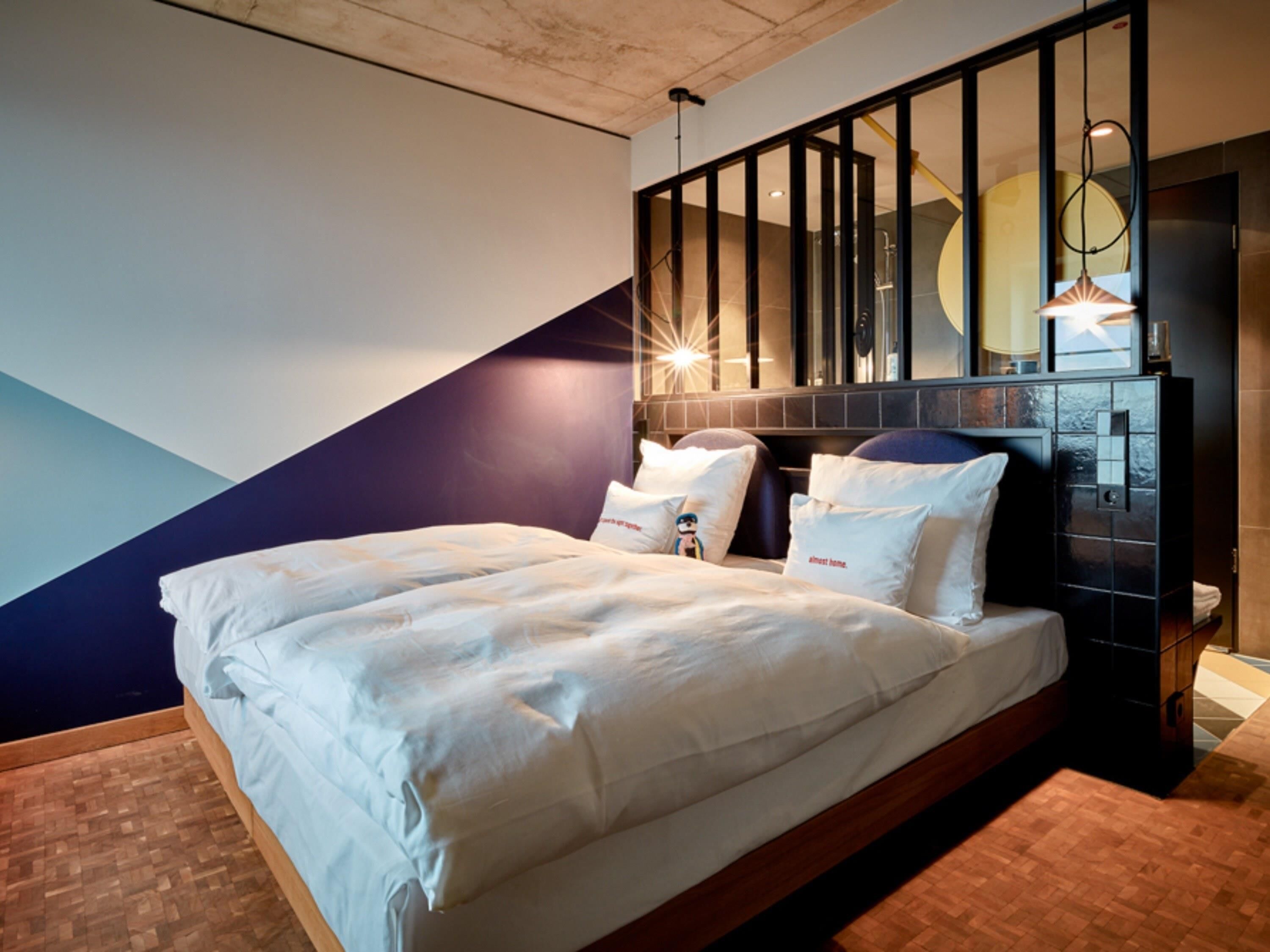Hypo-allergenic bedding, memory-foam beds, minibar, in-room safe