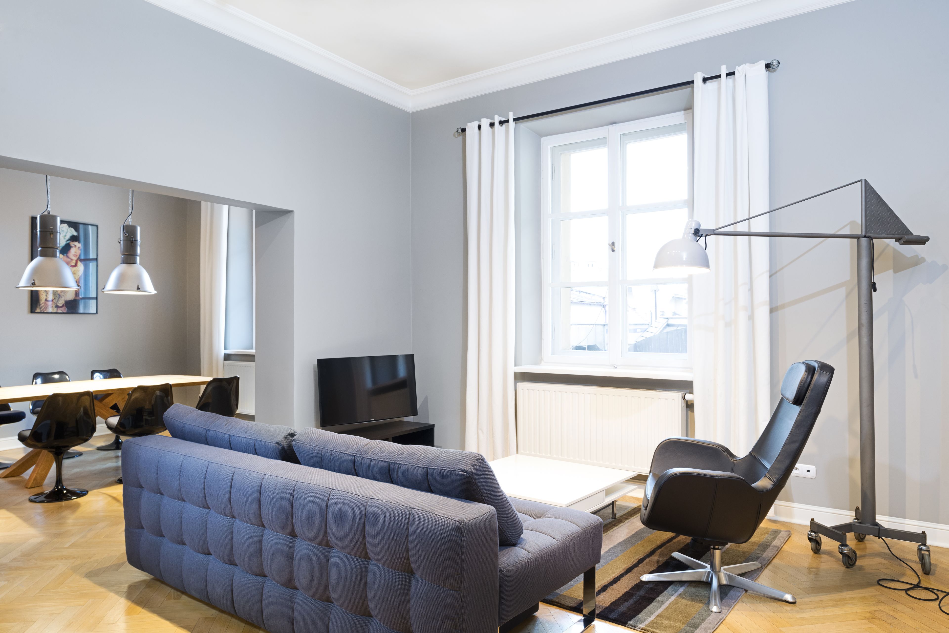 apartment, 2 bedrooms | living room | 50-inch smart tv with satellite channels, tv