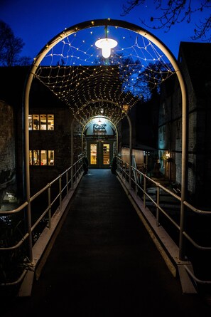 Majoituspaikan sisäänkäynti